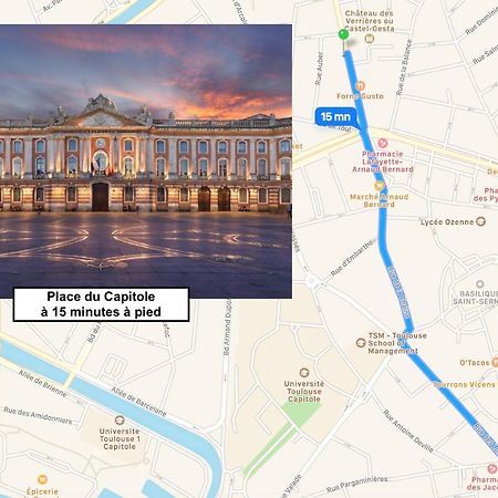 Le St Honore - Appartement Toulouse Centre Avec Chambre & Parking Екстер'єр фото
